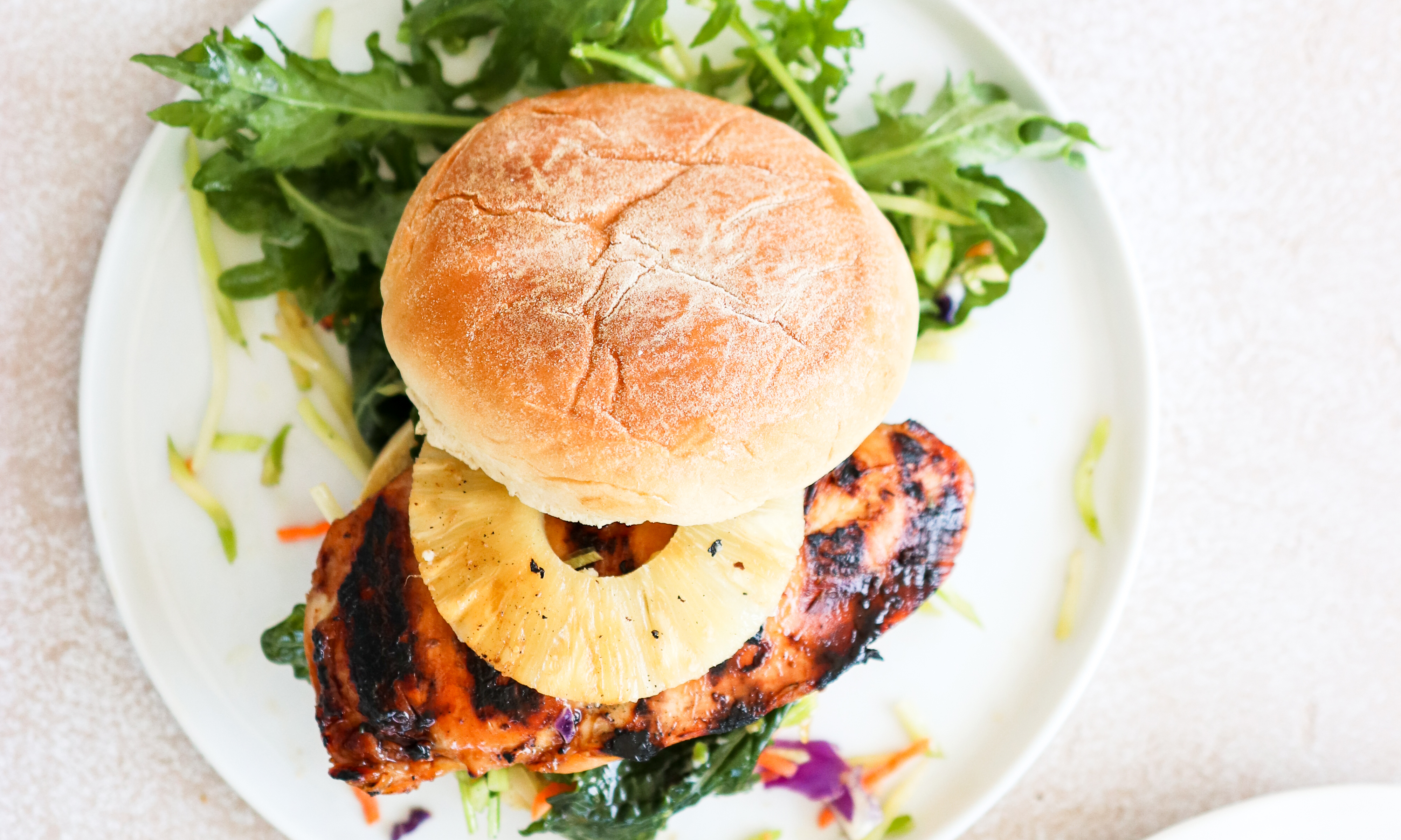 The Juiciest Maple Soy Glazed Grilled Chicken Burger